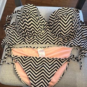 Chevron print bikini
